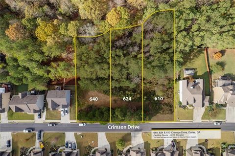 Vacant Land For Sale - 640 Crimson Drive<br/> Dallas, GA 30132