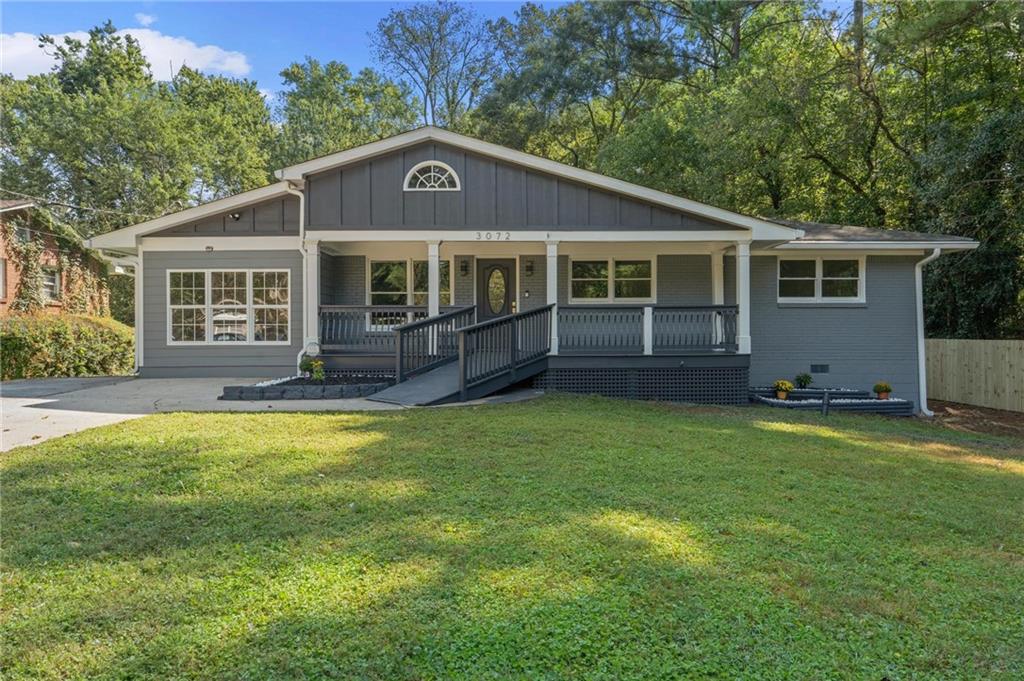 HAVE A 680+ CREDIT SCORE?? GET UP TO $6000* TOWARDS CLOSING COSTS + $5000* TOWARDS CLOSING COSTS IN SELLER CONCESSIONS TO USE TOWARDS WHATEVER YOU WANT! (*using our preferred lender)
Welcome home to this beautifully renovated 4-bedroom, 3-bath brick-front bungalow, ideally situated on a spacious corner lot in the highly desirable Gresham Park community. Thoughtfully renovated with modern style and high-end finishes, this home offers the perfect blend of comfort, elegance, and functionality.
Step inside to discover a bright open-concept layout with new flooring and fresh interior paint throughout. The heart of the home is the kitchen, featuring sleek granite countertops, a gold farmhouse apron sink, stainless steel appliances, a designer range hood, and modern cabinetry—all anchored by a large breakfast bar that overlooks the main living spaces.
From the kitchen, flow seamlessly into an open dining area and additional sitting room or flexible space and a sunken living room —perfect for entertaining or relaxing. The spacious family room provides even more room to spread out and enjoy.
The spacious master suite is your private retreat, complete with a luxurious bath that includes a walk-in tiled shower, freestanding soaking tub, and a modern LED frameless anti-fog mirror with customizable lighting. These upscale features are also thoughtfully included in the additional bathrooms.
Outside, enjoy a beautifully landscaped front yard with ready-to-plant garden beds. The fully fenced backyard offers a private outdoor escape with a deck and charming pergola—ideal setting for grilling, dining, or hosting family and friends.
Location is everything, and this home truly delivers. Just steps away from Gresham Park, you'll have easy access to walking trails, picnic areas, sports fields, and a community recreation center. For outdoor lovers, the Michelle Obama Trail (South River Path) starts nearby and provides scenic, paved routes along Sugar Creek and the South River—perfect for walking, jogging, or biking.
Don’t miss this opportunity to own a move-in ready gem in a vibrant and growing community. Schedule your private showing today!