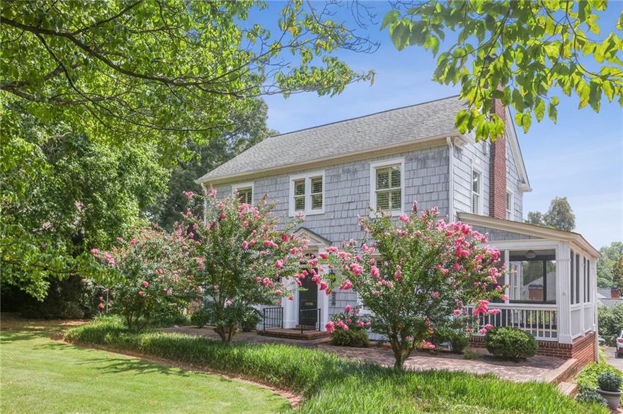 Historic Marietta Gem with Timeless Character and an Exceptional Location

Welcome to the Blair-Wright-Johnson House — a beautifully preserved 1923 Cape Cod nestled along iconic Cherokee Street. Lovingly maintained by the same family for over 50 years, this rare property offers a remarkable blend of architectural legacy, enduring craftsmanship, and walkable convenience.

Built by Judge D.W. Blair for his newlywed daughter and the birthplace of Charles Bagley Wright, visionary developer of Seattle’s Space Needle, this home is steeped in narrative and pedigree. Original oak floors, cedar shake siding, a hand-carved entry surround, millwork, and two period fireplaces speak to the attention to detail and artistry of its era.

Thoughtful updates throughout have preserved the home’s historic charm while enhancing everyday livability—making it truly move-in ready for modern life.

Set on a generous half-acre lot, the grounds are lush and private, featuring mature landscaping that boasts majestic grand magnolias, a brick patio, and a Cherokee stone dining terrace—ideal for morning coffee, intimate dinners, or outdoor entertaining. There’s also ample space for future expansion or a guest cottage.

Located just minutes from I-75/575, Wellstar Kennestone Hospital, and leading medical campuses, this home offers quick access to professional hubs while remaining a serene retreat at day’s end. Stroll to Marietta Square for locally loved boutiques, acclaimed restaurants, live music, a historic movie theater, and the vibrant weekend markets. For outdoor enthusiasts, the Mountain to River (M2R) trail system is just blocks away-connecting you to scenic Kennesaw Mountain National Battlefield Park and offering the perfect setting for walking, running, and biking.

This is more than a home—it’s a cherished part of Marietta’s living history, ready to welcome its next steward.