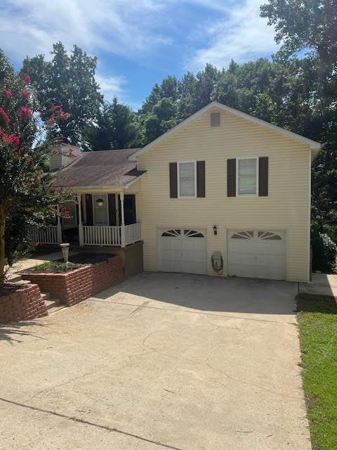 Welcome to 5325 High Point Road in Flowery Branch, where charm meets convenience in the award-winning Cherokee Bluff school district. The easy-to-maintain yard with a gentle slope leads to a welcoming front porch, setting the stage for the warmth inside. Step into the living room, centered around a wood-burning fireplace, and flow into the updated kitchen with granite countertops, stainless steel appliances, an eat-in dining area, and abundant cabinet storage. This split-level home features LVP flooring throughout, blending style and durability.
Upstairs, you’ll find the spacious primary suite with a relaxing garden tub, plus two generous secondary bedrooms and a second full bath, both with tile floors and updated vanities. The lower level adds versatility with a laundry room, garage access, and a bonus flex space perfect for a workout room, home office, or playroom. Outdoors, enjoy the privacy of a wooded backdrop from your deck, with no HOA restrictions limiting your lifestyle.
Practical updates include an HVAC system less than 10 years old and a water heater just one year old. Roof approx. 12 yrs w/Architectural shingles in great shape. Beyond the home itself, the location is unbeatable—minutes from Spout Springs Village shopping and dining, close to I-985, the Falcons training facility, the Braselton hospital system, and just a short drive to Lake Lanier and historic downtown Flowery Branch. With its upgrades, location, and pricing, this home is move-in ready and waiting for its next chapter to begin.