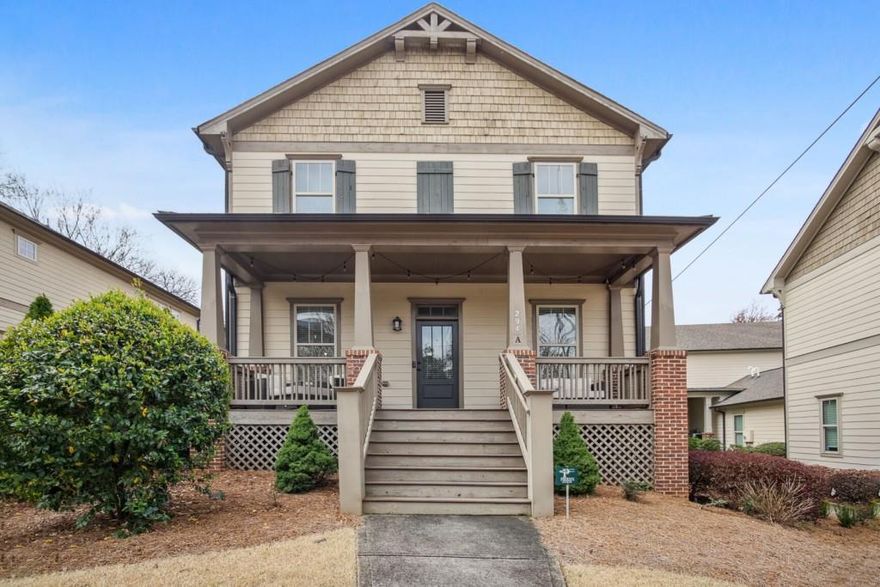 Amazing home just steps from foot bridge to Freedom Parkway Trail. Close to Beltline, O4W Park, Inman Park & PCM. Truly a "must see" Custom Upscale finishes & attention to details everywhere. This like new home features a lg open floor plan w/ chef's kit open to great rm w/ FP. B'ful hdwd's thruout. Oversized Master w/ spa-like bath & 2 walk-in closets & 2 en-suite BR's on upper level. BR & full bath on the main level w/ private exterior entrance. Beautiful covered front porch and 2 car garage! Great in-town living close to shops and restaurants.