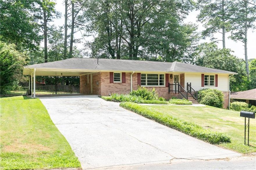 Charming 4-side brick home with a full basement located on a private end street. Freshly painted interior with beautifully restored dark hardwood floors. Large bedrooms with plenty of closet space. The expansive full basement, featuring a separate entrance and full bathroom, presents endless possibilities—perfect for an in-law suite, home office, or income-generating apartment with no HOA or rental restrictions. Step outside to a large, fully fenced backyard, ideal for pets, play, or entertaining. Located just minutes from vibrant Truist Park, The Battery, top-tier restaurants, and premier shopping, this home blends suburban tranquility with urban convenience with quick access to I75/285. . Enjoy nearby Terrell Mill Park’s turf fields and scenic walking trails. The highly acclaimed school district includes the newly renovated Eastvalley Elementary, state-of-the-art East Cobb Middle, and Wheeler High School’s nationally ranked Magnet STEM Program. With a neighboring home (with less square footage) that sold for over $500,000 in 2024, this property is a rare find in a sought-after location. Don’t miss out—schedule your tour today!