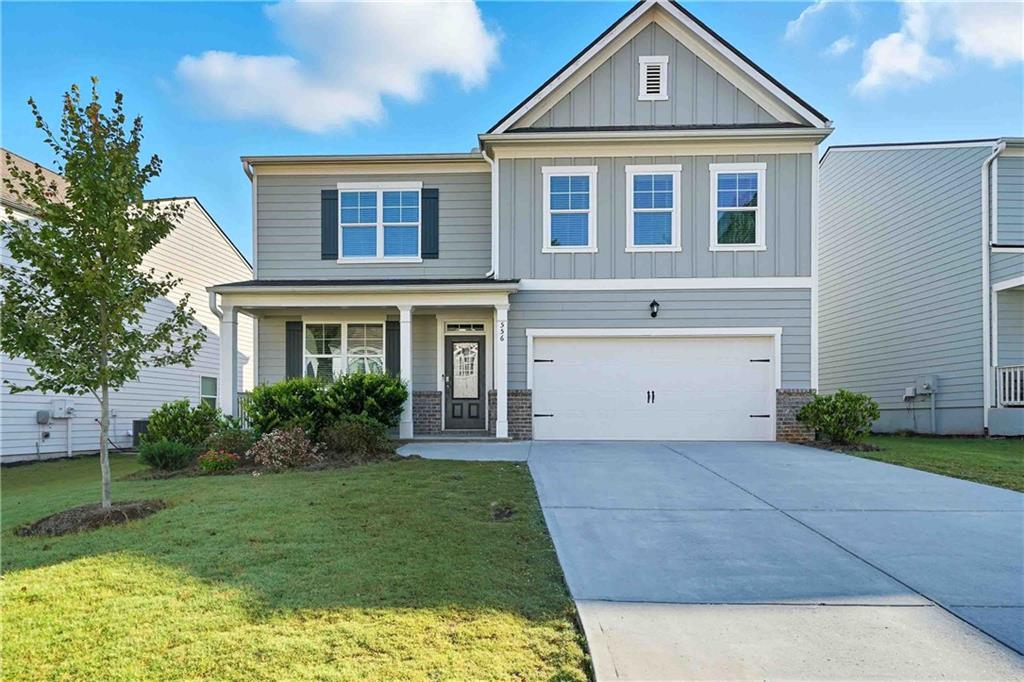 Discover the charm of Sosebee Creek, a welcoming community in Dawsonville ,GA Offering residents resort-style amenities including a Pool, Clubhouse , Tennis courts, and a Playground. Ideally located just minutes from GA-400 and HWY 53, local shopping, dining and schools.Residents enjoy easy access to the North Georgia Premium Outlets, Lake Lanier, Cumming and Dahlonega! This Highly sought-after Hanover plan is only 2 years old and feels absolutely brand new. With 5 spacious bedrooms and 3 Full Bathrooms, it is designed for modern family living. The open concept main-level showcases a spacious living room with a gas fireplace and a bright dining area filled with natural light ,gourmet kitchen with white cabinetry, granite countertops, SS appliances , a walk-in pantry, and an oversized island. Durable RedWood flooring extends throughout most of the main floor, while the interior has been Freshly Painted and Finished with Brand-New Carpet. The Main floor includes a Full bedroom and a Full bathroom, offering the ideal setup for guests or a Private in-Law suite .Upstairs, the primary suite offers a luxurious retreat with a double vanity, soaking tub, separate shower, and walk-in closet. Three additional bedrooms, a full bathroom, and a versatile loft area provide flexibility for a home office, playroom, gym, or media room.Outside, enjoy a private backyard ideal for kids, pets, or entertaining, along with a two-car garage . Move-in ready- this home truly has it all.