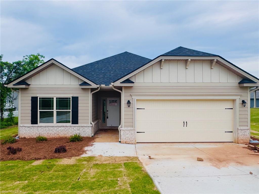 Buying as new home is a piece of cake, especially with a sweet deal like this! Private lot Ranch Home with ALL appliances included. Brand-new Stainless-Steel Refrigerator, Stove, Microwave, Dishwasher, Garbage Disposal, Washer, Dryer, and Automatic Garage Door Opener with Wifi! This home is 100% complete and move-in ready. NEW CONSTRUCTION RANCH STYLE HOME IN HABERSHAM COUNTY'S #1 NEW HOME SALES COMMUNITY BY A MULI-AWARD WINNING FAMILY-OWNED BUILDER! ONLY $1000 EARNEST MONEY FOR PRIMARY RESIDENCE (10K EM FOR INVESTORS). SELLERS CONTRIBUTION AVAILABLE TOWARD CLOSING COSTS W/PREFERRED LENDER ONLY. Welcome to 831 West Airport Road (LOT 03), located in the Southern Appalachian Foothills of North Georgia. Enjoy all the luxuries of the Southern Charm, from farm to table dining, wineries and some of the best outdoor adventures in the tri-state area of GA, NC & SC!!! 1 Yr. Builder's Warranty, 2 Yr. Systems Warranty, 10 Yr. Structural Warranty, 2 Pre-Closing Walk Throughs & a Smart Home Package. This 1634 ranch plan boast sleek grey hardwood cabinetry w/ crown molding & brushed nickel bar pull hardware, dining area, spacious kitchen island overlooking vaulted ceiling living area, with upgraded granite countertops, partial brick front, owner's ensuite large stainless steel shower w/ glass door. Upgraded LVP flooring in family room, baths & laundry rm. Ceiling Fan w/ light kit added to Covered back lanai, sprinkler system with an amazing lawn.