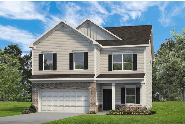 Move in Ready September 2025! The Harrington plan in Kingston Park by Smith Douglas Homes. This home offers a wonderful oversized Owner's suite. This top-selling plan features an open kitchen with granite counters, stainless appliances,and upgraded cabinetry that is adjacent to the fireside family room. Separate dining room. Luxury Vinyl flooring throughout the main level. Large rear patio 8x15. Owner's suite is large enough for a sitting area, and owners bath has a garden tub and separate shower. Laundry room access through the owner closet. Three guest bedrooms, shared full bath and laundry room complete this level. Photos are representative of plan not of actual home being built. Seller incentives with the use of preferred lender.