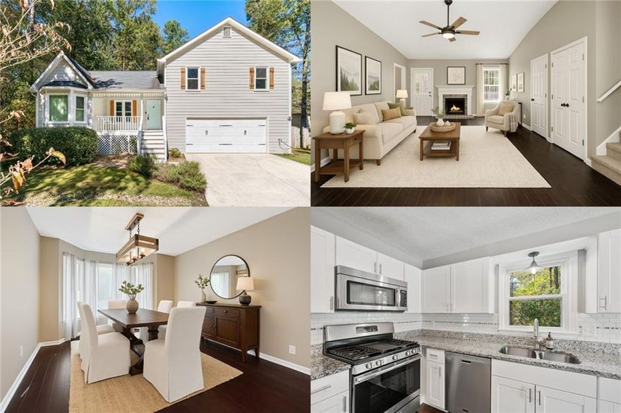 Welcome to a home that simply feels right, set in the coveted Lovinggood and Hillgrove school district and crafted for everyday ease. A classic, traditional layout offers distinct, light-filled spaces for living, dining, and gathering. In the kitchen, new cabinetry, a stylish tile backsplash, and gas cooking create a warm, functional hub for weeknight meals and weekend baking, while hardwood floors on the main level add timeless character. Fresh interior paint throughout ties it all together, and new carpet upstairs brings soft comfort underfoot.

The private primary bedroom features two closets and an en-suite bath, while the additional bedrooms provide flexible space for guests, a home office, or hobbies. Step outside to a setting that shines: a level 0.75-acre cul-de-sac lot with a fenced backyard and an expansive deck, perfect for grilling, playtime, or quiet evenings under the trees.

Warm, welcoming, and move-in ready, this is a home that supports real life, classic in all the best ways, with thoughtful updates that make every day a little easier. Come see how comfortably it lives. Schedule your private tour today!