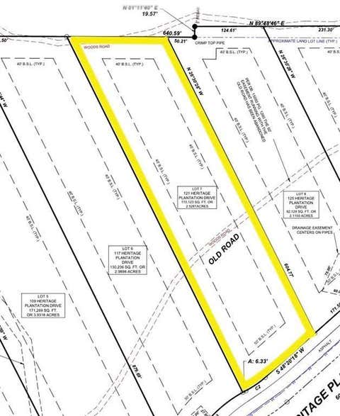 Vacant Land For Sale - 121 Heritage Plantation Drive<br/> Ball Ground, GA 30107