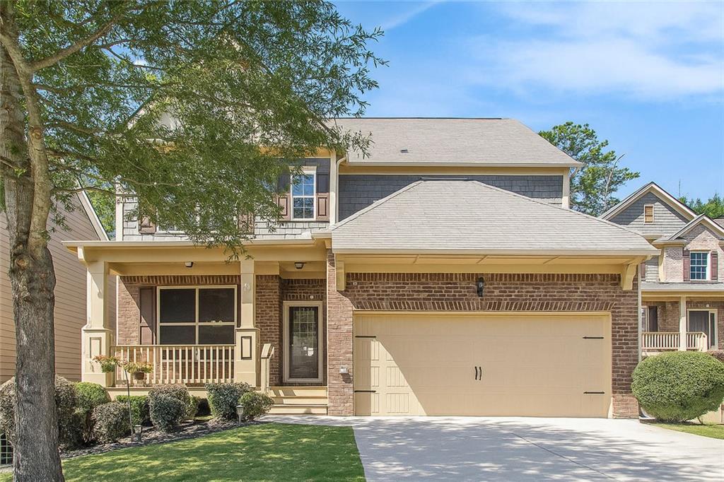 Welcome home to this stunning 4-bedroom, 3-bath residence in the sought-after Providence Walk community. Built in 2016, this 2,433 sq. ft. home features an open-concept design with hardwood floors, crown molding, coffered ceilings, and a gourmet kitchen with granite countertops and stainless steel appliances. The spacious owner’s suite is a true retreat, with soaring ceilings, a spa-like bath, a generous walk-in closet, and a large seating area—perfect for an office, reading nook, or private lounge. Enjoy the long, covered front porch ideal for rocking chairs and morning coffee, plus a large walkout deck and a lower-level covered patio overlooking the backyard—ideal for entertaining or unwinding. Additional features include security upgrades with first-floor windows and a full unfinished basement with newly installed anti-intrusion doors and windows—perfect for storage or future expansion—plus a two-car garage. This smart home offers fiber optic internet, smart locks, thermostat, alarm system, and a built-in 5-speaker surround sound system in the family room. Set on a private cul-de-sac lot, the home provides access to community amenities including a pool, playground, clubhouse, and a welcoming, kid-friendly atmosphere. Outdoor enthusiasts will love nearby hiking and biking trails, with the city and mountains just 30 minutes away. Conveniently located near Downtown Canton, The Mill on Etowah, Canton Marketplace, and I-575.