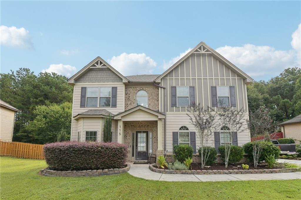 Welcome to 115 Tanners Court, a spacious 4-bedroom, 2.5-bathroom two-story home built in 2015, nestled in a quiet cul-de-sac in the heart of Covington. This well maintained property offers an inviting open floor plan with generous living space, a modern kitchen with ample cabinetry, and a cozy family room perfect for gatherings.Upstairs, you'll find a large primary suite with a walk-in closet and private bath, along with three additional bedrooms and a full bath. enjoy the privacy of a large backyard-ideal for entertaining or relaxing. Conveniently located near shopping, schools, and major highways.