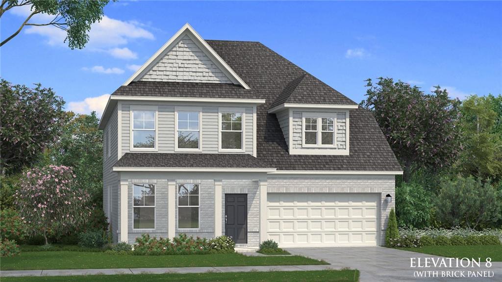 Welcome to Hamilton Lakes, Homesite 26—a premier DRB Homes community nestled in the heart of Gwinnett County. This stunning residence features 5 bedrooms, 4 bathrooms, and a 2-car garage, seamlessly blending modern comfort with timeless design.
The main level boasts an open-concept layout, where a gourmet kitchen flows effortlessly into a spacious family room anchored by a cozy fireplace—perfect for everyday living or entertaining guests. A bedroom with a full bath on the main floor provides flexibility for guests or multigenerational living. Additional highlights include a formal dining room ideal for gatherings and a covered porch designed for year-round enjoyment.
Upstairs, you’ll find three spacious secondary bedrooms, a versatile loft suited for a media room or lounge, and a convenient laundry room. The luxurious owner’s suite serves as a private retreat with a spa-inspired bath featuring a walk-in shower and a generous walk-in closet.
Located near vibrant Lawrenceville, Hamilton Lakes offers easy access to I-85 and Hwy 316, ensuring effortless commutes to Atlanta, Athens, Stone Mountain, and Conyers.
For more information or to schedule your private showing, please contact the onsite agent today.
Please note: If the buyer is represented by a broker/agent, DRB REQUIRES the buyer’s broker/agent to be present during the initial meeting with DRB’s sales personnel to ensure proper representation. If buyer’s broker/agent is not present at initial meeting DRB Group Georgia reserves the right to reduce or remove broker/agent compensation.