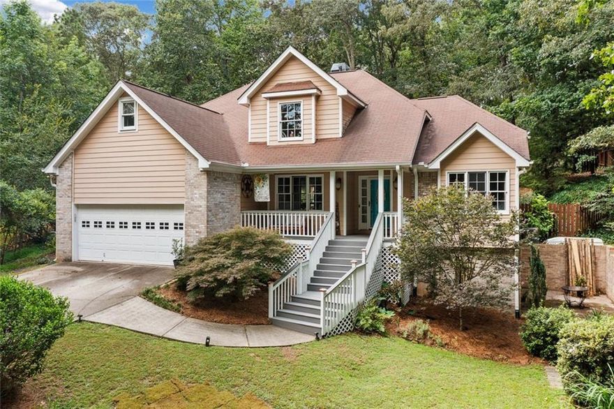 Rare Opportunity in Geneva Woods – South Forsyth High School District! Tucked away on a quiet street in the coveted Geneva Woods community, this beautifully maintained home with a newly renovated primary bathroom and first floor powder room, sits on nearly an acre of private, wooded property; a serene retreat with the convenience of Forsyth County living. Homes in this neighborhood seldom hit the market, and this one is truly exceptional. With 4 spacious bedrooms, a bonus room upstairs, 2.5 bathrooms, and over 3,200 square feet, this home offers generous space, comfort, and flexibility for today’s lifestyle. The primary suite is ideally located on the main level, while the upper level features all-new hardwood flooring and bright, airy secondary bedrooms. At the heart of the home, a light-filled two-story living room with a double-sided fireplace leads into a bright and open eat in kitchen. Step outside to the updated back deck with a brand-new wood pergola, and enjoy peaceful mornings or evenings in your fenced backyard oasis, complete with lush landscaping, gravel walkways, a fire pit with custom path, and blueberry, raspberry, and rose bushes. Additional highlights include a laundry/mudroom conveniently located off the garage and a finished walk-out basement offering multiple flex spaces—ideal for a media room, home gym, playroom, or studio. With its own private exterior entrance, the basement offers excellent potential to add a full kitchen and bathroom, creating an independent living space or in-law suite. Recent updates include: new hardwoods upstairs, new carpet in the basement, new upstairs furnace new refrigerator, paint, new gutter system, and enhanced landscaping and hardscaping. Enjoy swim and tennis amenities in Geneva Woods, plus a location that’s just minutes to GA-400, Lake Lanier, Northside Forsyth Hospital, Costco, Target, restaurants, parks, and top-rated schools. This is your chance to own a rare gem in one of Forsyth County’s most desirable communities.