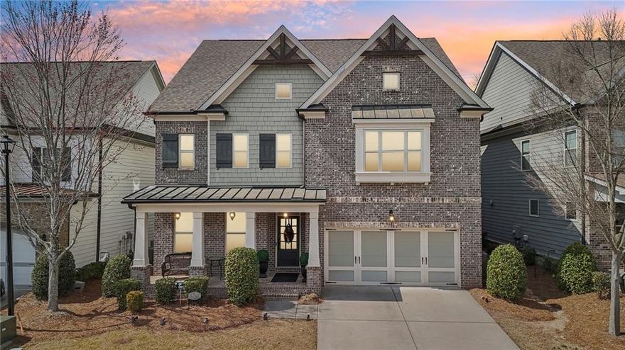 Step into everything you would ever want in a new home at one single address, welcome to 925 Hargrove Point Way! A prestigious Alpharetta address with Forsyth Co taxes. Located in the highly sought after Central Park @ Deerfield Township community!

Beautiful craftsman style 3 story home with many upgrades, such as hardwood floors through out the main floor, upstairs hallway and primary bedroom.

Guest br with en suite on main level

Beautiful built-ins in the family room with enhanced trim work, including wainscoting along the foyer and dining room.

Open concept layout with 10 ft tall ceilings thru-out for a dramatic feel with loads of natural sunlight. Gourmet kitchen with loads of granite counter space including a large island. Beautiful gray cabinets and plenty of storage, including a walk in pantry.

Hardwood stairs with attached stair runner

Upstairs are 4 additional bedrooms, including the oversized primary br with a partitioned walk in closet, grand primary en suite with a freestanding soaking tub and walk in shower

Upstairs on the 3rd floor is an additional br and full en suite with built-ins and a flex room, perfect to accommodate guests or the perfect teen suite.

Completely fenced in low maintenance private backyard with a covered a patio area.

This gated community offers a lake, park, pool, tennis courts, clubhouse and 13.4 acres of green space with walking trails for your leisure! Mins from GA-400, Windward Pkwy, the Avalon shopping center and much more!

*Note Sq footage doesn't reflect the finish 3rd floor area.