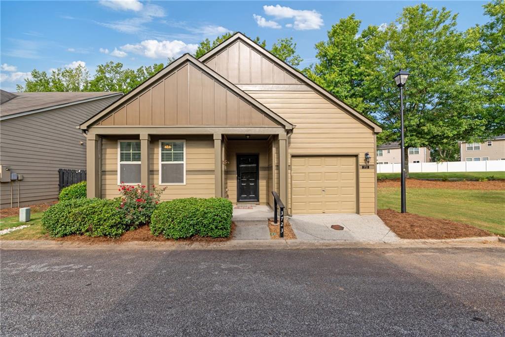 Welcome to the perfect place to call home in the highly desirable Bridgetowne neighborhood! This thoughtfully designed floorplan offers both space and style. From the moment you step inside, you'll notice the gorgeous new flooring that leads you into the bright and airy living area. The heart of the home is the fabulous chef’s kitchen, featuring granite countertops, stainless steel appliances, plenty of storage, and all seamlessly connected to the open dining area that is ideal for both entertaining and everyday living. A rare find, this home offers TWO spacious primary suites, each with generous walk-in closets, providing comfort, flexibility, and privacy. Step outside to your private, fenced-in courtyard patio which is an ideal spot for morning coffee, playtime with pets, or simply unwinding in the fresh air. Tucked away at the end of the street and overlooking community green space, this home offers a unique blend of privacy and convenience. Enjoy the incredible amenities that Bridgetowne has to offer including a clubhouse with fitness center, swimming pool, tennis and pickleball courts, basketball court, playground and fun neighborhood events. All of this in such a prime location just minutes from shopping and dining, zoned for excellent Forsyth County schools and easy access to 400, and so much more. You have definitely found the perfect place to call home! PHOTOS COMING SOON!