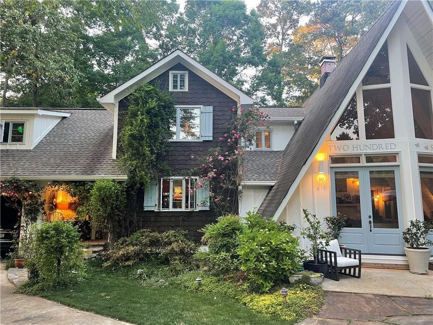 Rare Multi-Generational Retreat on 1.25 Acres – TWO Distinct Homes on Side-by-Side Lots! (216 and 218 Don John Trail) 

Welcome to an extraordinary opportunity to own two very unique, character-filled homes on two separate, side-by-side lots at the end of a quiet cul-de-sac—in Woodstock! These homes are not in an HOA neighborhood, but on a quiet street with different style homes and larger lots with friendly neighbors. Once you arrive, you will realize you have plenty of space to stretch out and enjoy entertaining and relaxing, but also centrally located to everything. Ideal for multi-generational living, extended families, share ownership or short-term rental potential. Spanning approximately 1.25 acres in a top-rated school district, this one-of-a-kind setup offers privacy, flexibility, and a strong sense of community—just minutes from major highways, shopping Downtown Woodstock and Lake Allatoona.
Each home has its own private driveway, along with a shared central drive that leads to TWO oversized storage sheds, perfect for tools, equipment, or workshop/hobby space.
Both homes are surrounded by beautifully and thoughtfully designed landscaping, featuring azaleas, hydrangeas, climbing roses, camellias, and more.

Home 1 Highlights (Custom A-Frame):
Originally built as a classic A-frame in the 1970s, then completely redesigned and expanded in 2015 into a stunning, one-of-a-kind residence
Bonus room over the garage with wet bar and large deck overlooking the pool
Private hot tub, outdoor shower, and peaceful outdoor living areas
Tongue and groove ceilings throughout and casement windows adding architectural style
Professional landscape lighting to showcase the home’s beautiful exterior
Fire pit, walk-in pantry with sink and designed for additional refrigerator and freezer space, charming kitchen and thoughtfully designed coffee station

Home 2 Highlights (Poolside Cottage with amazing sunsets):
Updated in 2020 with stylish finishes and modern conveniences
Spacious in-ground pool with surrounding decks and patios—perfect for entertaining or relaxing
Master suite on the main level for easy, accessible living
A flat yard and plenty of garden space
Tongue and groove ceilings add charm and texture throughout
Fire pit, walk-in pantry, lovely kitchen, and custom coffee station
Both homes offer an ideal balance of shared and independent living, with amazing outdoor spaces to host and relax. Garden space too! Whether you're living together or side by side, this property offers unmatched flexibility and charm.
Location couldn’t be better—just 10 minutes from downtown Woodstock and 18 minutes from downtown Acworth, with easy access to I-575 and I-75. Plus, only 15 minutes from Kennesaw State University and 25 minutes from Truist Park, home of the Atlanta Braves. Perfect for commuters, students, travelers, or game-day guests.

This setup also presents a rare opportunity for investors—with two separate homes, it’s ideal for Airbnb or short-term rentals. Please Note: Because of the custom design and unique layout, the properties may not appraise for full market value. For this reason, buyers with cash offers or pre-approved, secured financing are preferred.

Professional pics coming soon!!! Showings begin October 28th, 2025 – Don’t miss your chance to explore this rare and versatile property in person!