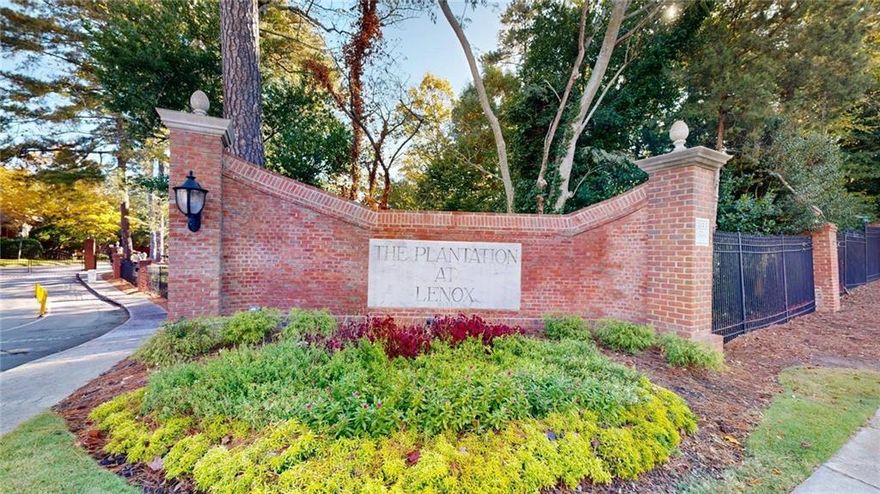 Welcome to Plantation at Lenox — a gated Buckhead community on 35 wooded acres with lakes, waterfalls, and walking trails! This 2BR/2BA condo features an open floor plan perfect for entertaining. The formal dining area opens to a spacious family room with fireplace and glass doors leading to a private balcony overlooking the woods. Includes basement storage and covered, assigned parking. Enjoy resort-style amenities: gated entry, fitness center, clubhouse, pool, grilling area, pet walk, and beautifully landscaped grounds. Ideally located just minutes from Lenox Mall, Phipps Plaza, and GA 400/I-85, Plantation at Lenox offers quick access to Buckhead, Brookhaven, Sandy Springs, Midtown, and Downtown Atlanta. You’re also within walking distance to the Lenox MARTA Station — making this the perfect blend of convenience, comfort, and luxury.