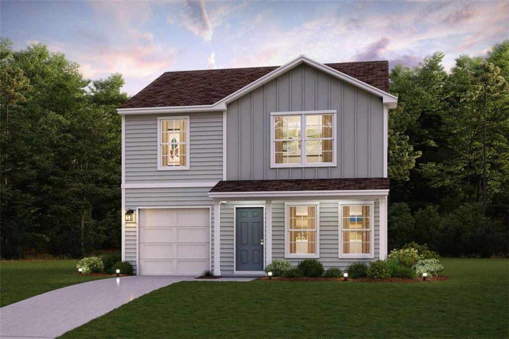 Welcome to your dream home in the Kinsale. Introducing the Ashton Plan, a stunning 2-story home that combines elegance and functionality. The open-concept design features a beautifully appointed kitchen, a spacious great room, and a cozy dining area. The kitchen stands out with its elegant cabinetry, granite countertops, and stainless steel appliances, including a range, microwave, and dishwasher. The first floor includes a practical powder room and a convenient laundry room. Find a primary suite with a private bath and dual vanity sinks upstairs. With a 2-car garage, energy-efficient Low-E insulated dual-pane windows, and a 1-year limited home warranty, this home provides modern living at its best.
