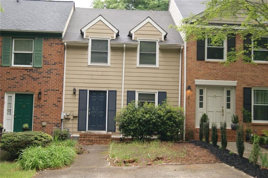 Renovated town house with newer bathrooms, newer kitchen, newer cabinets, newer granite countertop, newer sink, newer title floor in bathrooms and kitchen, newer laminate in all other rooms, newer stairs, newer light fixture, newer paint.

Great location and good east cobb schools.

Good credit scores and income verification is required.