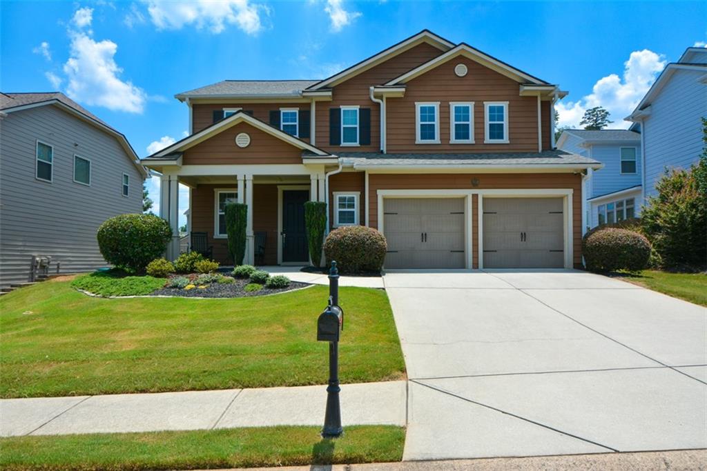 Well maintained and immaculate "Smart" home in the popular Wynchase Community-close to downtown Woodstock. This home features a new 35 year roof (2 months old), covered front porch, 8' front entry door, high quality LVP flooring throughout main level, all corners in home are curved. The open and bright kitchen has granite countertops, double ovens, pantry and is open to family room. Large primary suite with trey ceiling and window seat. Primary bath flaunts a beautiful tiled shower with seat and huge walk-in closet. Large loft as well as laundry room with permanent laundry folding area. Entire home is electric. Keyless front door entry (can be controlled by phone) as well as the thermostat. Exterior is surrounded by security cameras. Covered backporch overlooks large level, private fenced backyard, perfect for family and pets. If your buyers are looking for a "move in" condition, well maintained home, look no more - this one has you covered.
Wynchase Community amenities: Pool, tennis courts/pickleball, playground, basketball goal, walking trail.