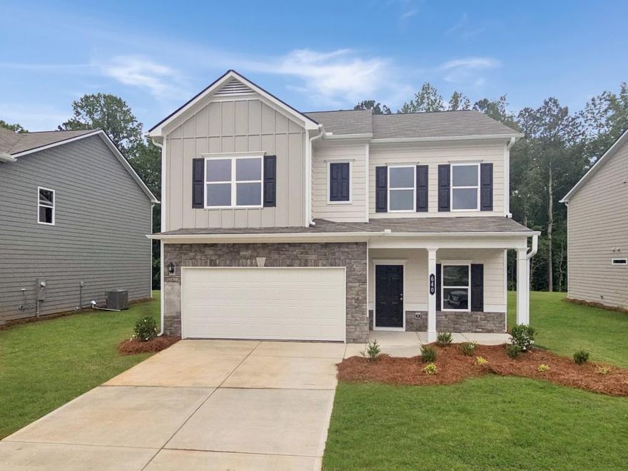 Move in Ready June! Smith Douglas Homes community, Evergreen at Lakeside in Temple. The Coleman greets guests with a wide foyer that opens to a study and flows to an open concept living/dining/kitchen area. The large eat-in kitchen, features granite countertops, upgraded cabinetry with crown molding, an island, stainless steel appliances and is adjacent to the family room with a linear fireplace. Luxury Vinyl Plank floors throughout the main level. Large 10x20 patio for outdoor entertaining.  An open iron staircase leads to the second story where you will find the Owners suite and bath with a large shower, three generous bedrooms, a shared hall bath, and a convenient laundry room. Marble counters in baths. Large closets add an amazing amount of storage. Both floors have 9ft ceiling heights. Primary of home secondary Photos representative of plan not of actual home. Seller incentives with use of preferred lender.