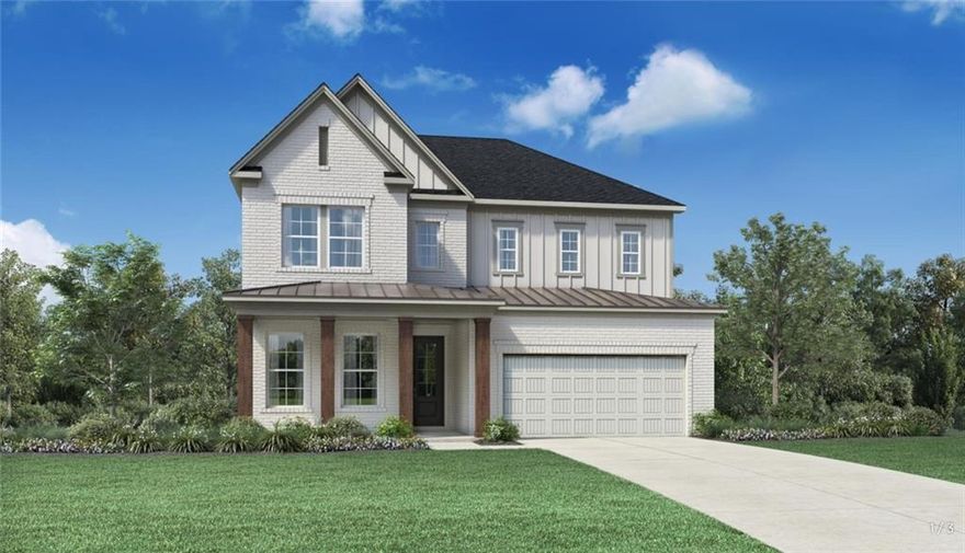 Priced to sell! The Wieuca Modern Farmhouse by Toll Brothers, ready for move-in December 2026. Nestled in the sought-after Chimney Creek community, this thoughtfully designed home blends luxury with functionality, offering a spacious open-concept floorplan perfect for modern living. The main level features 10 foot ceilings, a large great room with a cozy fireplace, a gourmet kitchen complete with oversized pantry, formal dining room with butler's pantry to entertain your guests and upgraded finishes throughout.
Enjoy nature as this home backs up to trees — ideal for entertaining or relaxing in privacy. Guests will appreciate the first floor ensuite bedroom with shower. Also on the main level is an office with double French doors. Upstairs, find a spacious loft with flex space, perfect for media room and entertaining. The expansive primary suite offers a spa-like bath and 2 oversized walk-in closets, while additional bedrooms provide ample space and versatility.
Don't miss this rare opportunity to own one of the most desirable floorplans in a premier Forsyth County location! Top-rated schools include Poole's Mill Elementary, Liberty Middle, and West Forsyth High School. Resort-style amenities include a swimming pool, tennis court, pickleball court, and cabana —all just minutes from shopping, dining, and GA-400.