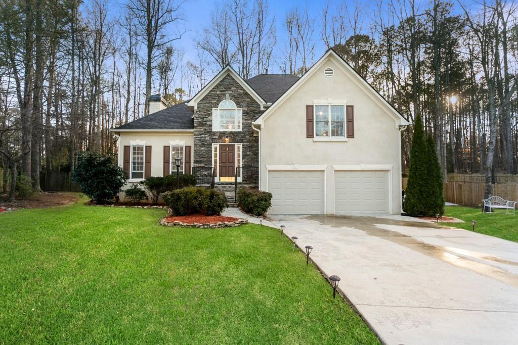 Gorgeous one of a kind rental situated in the cul-de-sac of Ruffs Mill! This gorgeous home has an open 4 level floor plan w/ refinished hard wood flooring. The kitchen overlooks the family room and is blessed with beautiful granite countertops, and stainless steel appliances. The home features a large fenced in backyard with an enclosed patio that extends to an open deck. The backyard is maintained by the landlord. The location of this home is prime, it is walking distance from the silver comet trail. Skateboard, Roller Skate, Fun Fun Fun! Go fishing nearby as well as horse back riding and golfing! Close to all amenities, this rental will fly off the shelf so bring your client and claim it as yours immediately.