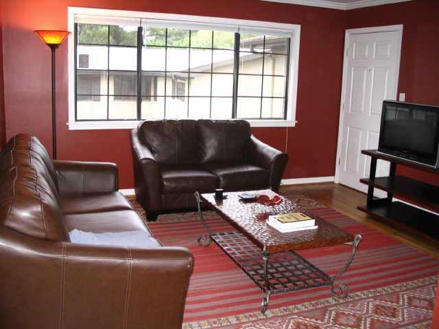 Location, Location, Location. Walk to L5P, VaHi, Edgewood Retail, Candler Park Village. Quiet, upstairs condo, with hardwood floors, dining area, huge bedroom w/ room for desk! One of the largest 1 BR condos in town. Overlooks beautifully landscaped courtyard. Be sure to see the pool b/f you leave!