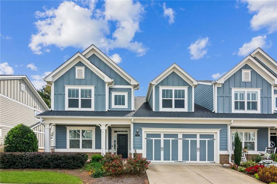 Maintenance free living!!! Spacious elegance meets easy living in this rare end-unit gem!
Welcome to one of the largest homes in the community, boasting over 3,100 sq. ft. of beautifully designed living space—including a finished terrace level—perfectly suited for comfort, style, and flexibility.
This impressive master-on-main residence is ideally positioned as an end unit, offering additional privacy and natural light throughout. The open-concept layout flows seamlessly from a gourmet kitchen—complete with stone countertops, white cabinetry, and a panoramic view into the fireside family room, including a generous dining area that’s ideal for hosting gatherings. Step out onto your screened porch for morning coffee or unwind on the extended lower-level patio surrounded by professionally landscaped grounds.  With the HOA covering grounds maintenance, structural maintenance , pest control and top-tier amenities, you can truly enjoy living without worry. The main-level primary suite offers two large closets, a dual vanity, and a walk-in shower—your personal retreat awaits. An additional bedroom and full bath on the main level make hosting guests easy and convenient.
Upstairs, you’ll find a large loft area—perfect as a media room or second living space—plus a third bedroom, full bath, and dedicated office area for remote work or hobbies. The fully finished terrace level is a spacious family room and two private bedrooms, and a covered patio with backyard access—ideal for multi-generational living or entertaining. Nestled in a thriving active adult community, enjoy privacy while still participating in neighborhood events, social gatherings, and amenities. Just minutes from dining, shopping, Northside Cherokee Hospital, and leading medical professionals.