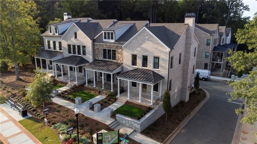 INTRODUCING CHISWICK'S NEWEST PLAN, THE HARLEIGH BASEMENT!  MOVE IN READY FOR A 2024 Closing.  This home features a beautiful STONE ELEVATION with the ability to walk right in on your main level to Thompson Street as you come home from a nice stroll in Downtown Alpharetta or shopping/dining at Avalon!  
Luxury is in every detail with Empire’s newest community located in one of downtown Alpharetta’s most prestigious addresses. Just steps from Avalon and a quick walk from the heart of downtown, in connection with the Alpha Loop, Empire Chiswick’s four districts impart an old-world feel and reflect a regal period of classic brick architecture. With shops, restaurants, and entertainment options all at your door, Chiswick is the sweet spot between historic charm and modern living, appealing to everyone no matter what stage of life they’re in. Much like the London district it’s inspired and named after, here is where the tranquility of the suburbs meets the energy of Atlanta’s urban core. Revel in semi-private courtyards and formal gardens when you own one of these 43 luxurious English-style 3- and 4-bedroom townhomes. The Harleigh plan features amazing details with an abundance of space.  This ELEVATOR READY home opens its doors for so much creativity!  The first floor features a Rec Room perfect for an office or in-law suite with a full bath. The main floor features a spacious family room with fireplace opening out to your front covered porch overlooking greenspace, an oversized island large enough to serve as a buffet, a chef’s kitchen with high end stainless steel appliances, 42” stained/painted cabinets featuring soft close doors/drawers, walk in pantry that’s alongside the butler’s pantry, the dining room is perfect for your oversized dining table, and a tech area perfect for your drop off station. The 3rd floor features a generous Primary Suite with a large walk in custom designed closet, a spacious bathroom with luxury tiles, large walk in shower with bench and a lavish soaking tub. There is a laundry room and 2 secondary bedrooms that share a full bath.  READY NOW FOR A 2024 Closing.  Photos are REPRESENTATIVES as this home is currently under construction. This community is SHOWN BY AN EXCLUSIVE APPOINTMENT ONLY
CALL TODAY TO SCHEDULE AN APPOINTMENT TO SEE OUR BEAUTIFULLY APPOINTED MODEL HOME!