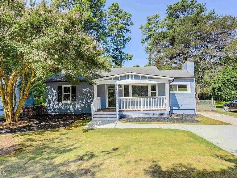 Adorable, totally renovated home on quiet street near I-285 and Glenwood Road. Brand new kitchen with stainless steel appliances and granite counters open to living room with brick fireplace. Master suite has carpet and full bath, his and her closets. Two additional bedrooms and 2nd full bath in hall. Hardwoods in main areas and carpet in bedroom areas. Brand new front porch adds to the beautiful curb appeal and back deck overlooks spacious flat back yard. Crawlspace storage and shed are a big plus! Please reach out to agent for rental requirements. The rental application is through rent spree.