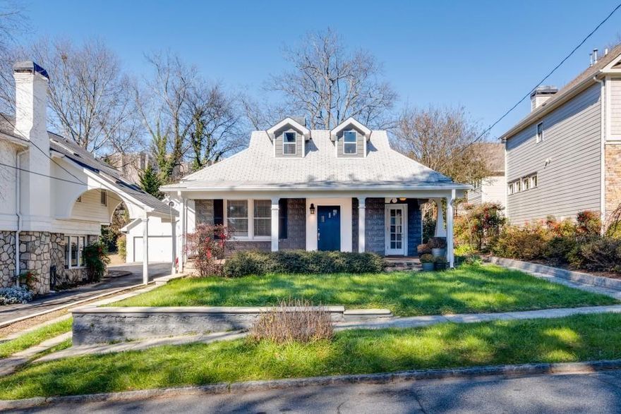 Modern twist on a classic cottage in the heart of Brookhaven! Enjoy the quiet from the front porch or host some outside dining on the side porch. The natural lighting hits this home perfectly throughout the day adding a elegant charm to the living space.  The over 10 feet high ceilings are the staple of the entrance of the home along with the updated white kitchen and let's not forget the perfectly designed living area that absorbs all of the sunlight.  Private backyard with ample space.  Brookhaven Heights is a HIGHLY WALKABLE NEIGHBORHOOD with easy access to Town Brookhaven,  Kroger, Starbucks, Marta, parks and countless area restaurants on Dresden Drive and in Brookhaven and Buckhead.