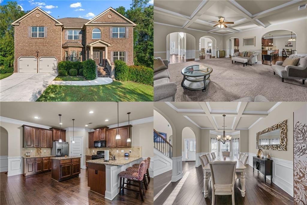 Welcome to a home that truly has it all—designed for comfort, elegance, and everyday living. This stunning residence offers a thoughtful in-law floorplan, an oversized master suite with a private sitting room, and a spa-inspired bath featuring his-and-hers vanities, a whirlpool tub, and a separate shower. The heart of the home shines with a chef’s kitchen boasting stone counters, stained cabinetry, and a breakfast bar with a view into the family room, perfect for entertaining. From formal dining to casual gatherings, every space is designed with connection in mind. Enjoy a variety of rooms to fit your lifestyle—great room, loft, exercise room, game room, bonus room, wine cellar, and more. The finished daylight basement offers endless flexibility, complete with a fireplace and a private entry. Step outside to relax under the pergola, covered porch, rear deck, or private balcony while overlooking a beautifully landscaped cul-de-sac lot with wooded views. With two fireplaces, coffered ceilings, and elegant finishes throughout, this home blends warmth with sophistication. Set within a vibrant community offering a clubhouse, pool, tennis courts, playground, fitness center, and sidewalks, you’ll enjoy resort-style living just minutes from shopping and conveniences. This is more than a home, it’s a lifestyle waiting for you. Schedule your private tour today!