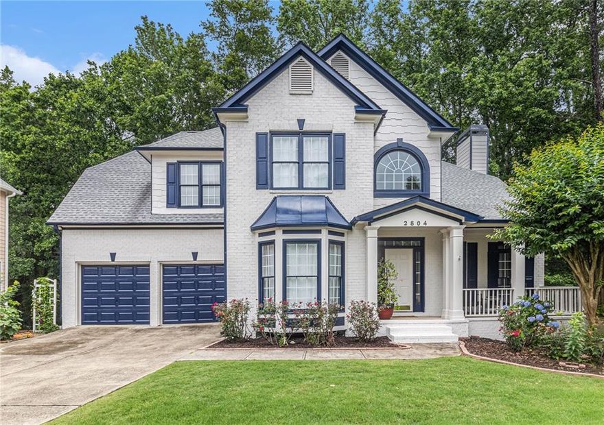 This home is located on a cul-de-sac lot and just a short walk from a local park, offering both convenience and tranquility. Inside, the kitchen is a chef's dream with granite countertops, a 5-burner gas cooktop, stainless steel appliances, soft-close cabinets, and a spacious island with breakfast bar seating. The open floor plan seamlessly connects the kitchen to the living areas, making it perfect for entertaining. Enjoy formal meals in the dining room or unwind in the cozy office.  The oversized master suite includes a sitting room, offering a private retreat. The fully finished daylight basement features a theater room, playroom, office, and a half bath—ideal for a variety of uses. The extended patio on the terrace level features dry decking above, transforming it into an additional living space that can be enjoyed year-round.  The two-car garage provides ample storage, and the private backyard offers a peaceful space to relax. 5-minute walk through nature trail to community pool, fishing pond, and brand-new playground. With easy access to shopping, dining, and major interstates, this home combines comfort, functionality, and location.