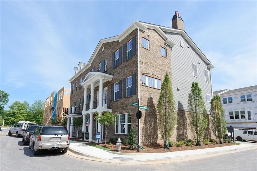 Stunning townhome for rent, just off Windward in fabulous Caravelle walk-able community!!  Awesome END UNIT. Just minutes to AVALON, downtown Alpharetta, GA 400 HWY, COSTCO, Walmart, walk to Lifetime, Marta, shopping, and restaurants. The kitchen has quartz countertops/ large island with a hood. Stainless steel appliances, and pendant lights, loaded with upgrades. Tons of natural light overlooks the pool. Open floor plan and lots of windows with a deck. Hardwood Floors on the main. Refrigerator/washer/dryer included. Enjoy your AMAZONE SMART HOME!!