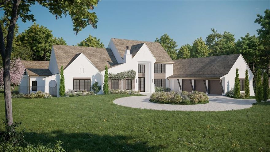 Build your Sandy Springs Dream home on 2+ acres  w/Intuitive Dwellings by Enwright Design Collaborative Inc. & Brookside Custom Homes. Custom design w/ today's highest level of finishes & architectural details, this plan is in permitting stage. The design team has blended top design and construction quality throughout to create indoor and outdoor spaces that are both timeless and Contemporary.  The main level features a large open chef's kitchen and family room that leads out to a covered Bluestone paver porch with a fireplace overlooking the walk-out backyard and pool, walk-out patio, and grill porch. Light-filled primary on the main with dual closets, spa bathroom, and plumbed for a morning bar.  A guest suite on the main. Library, Banquet Dining rm, home office (or 3rd ensuite on Main) mudroom, Scullary, Bulter's pantry, laundry rm, and 3 car garage, complete the main level. The second level features three secondary bedrooms with ensuite baths and an additional laundry room. The terrace level features a pool bathroom, Media rm, and a rec rm, with plenty of additional space that could be finished out at additional costs. Additional Features: a steel front door,  7' Mill & Woods white oak, Rolled oats throughout 1st & 2nd floor, Gas lanterns at the entrance, and custom paint-grade cabinetry. Plenty of room for a future Pool House, or Sports Court. Call for more information & to set up a consultation design meeting. Feel Right Where You Live with this team of experts working for you