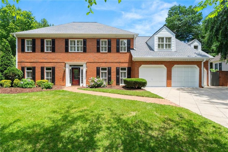 Tucked away in the sought-after Ashebrooke community, this 5BR/3BA + 2 half bath home offers over 3,500 sq ft of family-friendly living. Features include a sunlit living room, formal dining, private office, upstairs den, and bonus office above the garage. The backyard is built for entertaining with a pool, half basketball court, fire pit, and built-in grilling area. Located in the Walton High School district with access to community swim/tennis, this home combines comfort, space, and an unbeatable location. Oversized 3-car garage, fruit trees, and seamless indoor-outdoor flow make it a rare East Cobb gem.