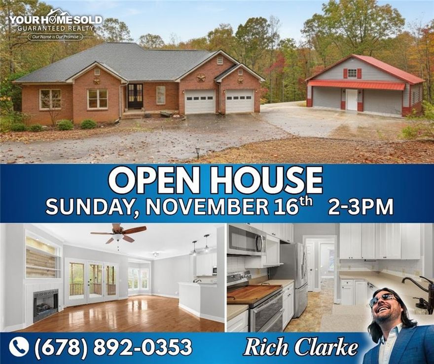 Unexpected Relocation means your chance at owning this amazing home! As soon as you enter the driveway you will be leaving behind the city life for your home in the countryside. This Turn-key 4 side brick ranch home with full finished basement, master on main and huge 30x30 detached garage/workshop with power is move-in ready, packed with upgrades and unique charm. The owner's suite boasts a recently renovated the bath and the new fully finished basement is an entertainer's dream with game room and bar, complete with bedroom and full bath, gym and bonus room. You will find yourself more often on the screened in porch right off the living room and master where you'll hear only the creek and rustling leaves as you overlook your 5 acre kingdom. Seller just took out 30+ trees to clear the view to the creek. Priced to sell, walk into instant equity! Showings begin on Sunday November 2nd 2025 at 2pm sharp! don't miss it!