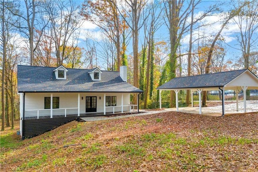 Welcome to this exquisite, fully remodeled three-story home, nestled in the highly coveted city of Milton. No detail has been overlooked in the design and finishes of this stunning property, where luxury meets functionality at every turn. Sitting on over an acre of beautifully landscaped land as you step inside, you are immediately greeted by a spacious, open-concept layout that seamlessly connects the family room and kitchen. The focal point of the family room is the striking custom-built fireplace. The kitchen has been thoughtfully remodeled with custom countertops and expansive white soft-close cabinetry, offering an abundance of storage. The entire main level of this home features two generously sized bedrooms and two full baths. The master suite offers a private retreat, complete with a custom-designed bathroom that provides a peaceful oasis while still offering ample living space. The main level flows effortlessly, showcasing brand-new flooring, a remodeled kitchen, and beautifully updated bathrooms, all enhanced by fresh paint and stylish new light fixtures. Upstairs, you'll find two additional bedrooms, separated by its own private bathroom, creating the feel of two distinct suites for ultimate privacy and convenience. This also boasts a fully finished basement with both interior and exterior entry, offering privacy and versatility. The basement features its own separate access pathway to the garage, making it ideal for in-laws, overnight guests, or even a rental opportunity. Inside, you'll find a custom-built kitchen, a spacious bedroom with a walk-in closet, a beautifully designed bathroom, and a comfortable living area. Additionally, a large storage room is tucked away at the end of the basement, complete with its own private entry. This home also has a spacious three-car covered carport, built on a brand-new, expertly poured concrete foundation to maximize driveway functionality. Everything in this home has been meticulously replaced and updated to offer a completely fresh, modern living experience. From the brand-new roof, HVAC system, electrical, and plumbing to the stunning new floors, fresh paint, and newly poured concrete—no detail has been overlooked. This is truly a "new" home, without the new construction price tag. The property is a showstopper, straight out of a home and garden magazine or an episode of HGTV, with every corner thoughtfully designed and perfectly executed. It's the ideal combination of style, functionality, and value, waiting for you to call it home.