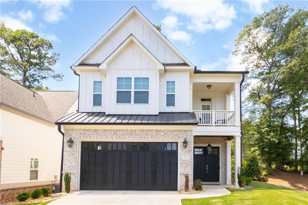Welcome home to this charming 4-Bedroom Golf Villa with sweeping views of the Marietta City Golf Club and Kennesaw Mountain. Imagine waking up to breathtaking sunrise and sunset views from the comfort of your expansive front and rear double patio/deck. This one-of-a-kind golfer's paradise, built in 2024, seamlessly blends modern living with spectacular natural surroundings, easy walkability and access to all of the conveniences your heart desires. The gourmet kitchen is a chef's dream, featuring high-end appliances, gorgeous soft close cabinetry and custom pantry design perfect for your culinary needs. The elegant wide plank white oak hardwood floors throughout the entirety of the home add the perfect touch of modern opulence. On the second level, the welcoming primary bedroom suite with private balcony and serene spa-like bathroom offers the ultimate relaxation experience complete with morning sunrises and 2nd/3rd hole golf course balcony views. Custom California Closet systems throughout the home, including all secondary bedrooms, provide ample storage and organization options. Functional living at its best, this home is a 10 minute walk to the vibrant Marietta Square or a quick drive to The Battery, the ultimate destination for Atlanta Braves fans or the phenomenal walking trails of Kennesaw Mountain National Battlefield Park. Easy access to endless shopping, dining and entertainment are at your fingertips. Don't miss this rare opportunity to experience luxury golf club living in a prime suburban Atlanta location! Existing builder warranty included!
$5,000 Lender Credit and additional Buyer Incentives available with our preferred lender.