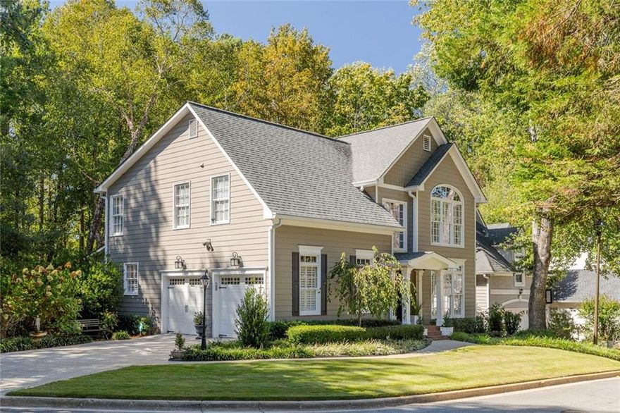 A rare and exceptional opportunity in one of Brookhaven’s most sought-after locations!  This pristine 4 bedroom, 3.5 bath home with a full-finished terrace level and 2-car side-entry garage sits tucked away on a large and tranquil cul-de-sac lot. The home offers a large backyard and is surrounded by mature hardwood trees and a serene, wooded backdrop offering the perfect blend of privacy and appeal. The professionally landscaped front yard leads to a charming covered front porch. The stately front door welcomes you inside, where the two-story foyer and open-concept design features hardwood floors and custom plantation shutters throughout with an abundance of natural light creating an environment that is both spacious and inviting. The family room centers around a cozy gas fireplace. The separate dining room and French doors lead to a large deck which features a privacy wall and trellis overlooking the private backyard and expansive wooded area providing year-round privacy and natural beauty. The renovated kitchen has stainless steel appliances with gas range, microwave, 60/40 stainless steel sink, quartz countertops, under-cabinet lighting, breakfast bar, and casual dining area. The kitchen adjoins the sunroom/keeping room and overlooks the backyard and scenic natural backdrop. Both the kitchen and sunroom/keeping room open to a large deck, allowing for seamless indoor/outdoor lifestyle. The upstairs primary suite has a vaulted ceiling and adjoins the en suite bath with double vanities, whirlpool tub, frameless glass walk-in shower, and large California walk-in closet. The upper level also has two additional bedrooms with a full bath, plus a laundry center, linen closet, and bonus storage area. The expansive finished terrace level features a media/recreational/office area with a large storage closet and a fourth bedroom with an en suite bath. Also included downstairs is a flex/exercise/workshop room. Extensive updates ensure peace of mind for years to come: new Hardieplank siding on all sides, soffits, gutters, downspouts, windowsills, exterior lighting and receptacles, new front door, and French doors to the deck-plus so much more. The entire interior (walls and trim) and exterior trim have been recently painted. Newer HVAC systems (top and bottom) and 50-gallon water heater. Two-zone Rain Bird irrigation system. Perfect location - literally minutes from MARTA, Town Brookhaven, Costco, Publix, Kroger, medical facilities, Buckhead, public and private schools, and all major highway systems. This home provides the perfect blend of convenience, quality, and lifestyle. Truly a must-see!