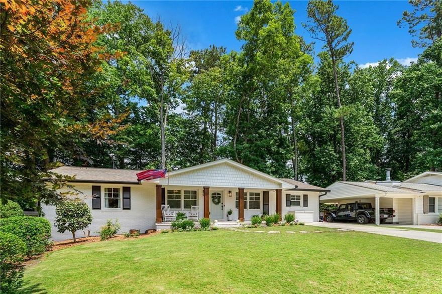 Exceptional opportunity to lease a beautifully updated home in the heart of Brookhaven, just a short stroll from the vibrant shops and dining along Dresden. This home offers an inviting open floor plan designed for both everyday living and effortless entertaining. Step inside to a bright family room with soaring vaulted ceilings accented by wood beams and abundant natural light. The gourmet kitchen is a true centerpiece, featuring a large island with seating, custom white cabinetry, stainless steel appliances, a tile backsplash, and a sunny breakfast area. The owner’s suite provides a serene retreat with a tray ceiling, spacious walk-in closet, and a renovated spa-like bath with a tiled shower and elegant vanity. Two additional bedrooms, a stylish full bath, a versatile bonus room, and a dedicated laundry room complete the home’s thoughtful layout. Enjoy outdoor living on the expansive deck overlooking the fenced backyard—perfect for relaxing or entertaining. With walkability to Dresden Village’s top shops and restaurants and close proximity to Buckhead and major conveniences, this Brookhaven gem offers the perfect blend of comfort, style, and location.