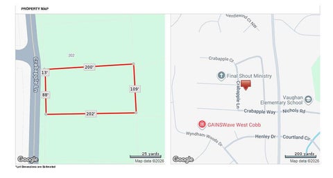 Vacant Land For Sale - Crabapple Lane<br/> Cobb County, Powder Springs, GA 30127