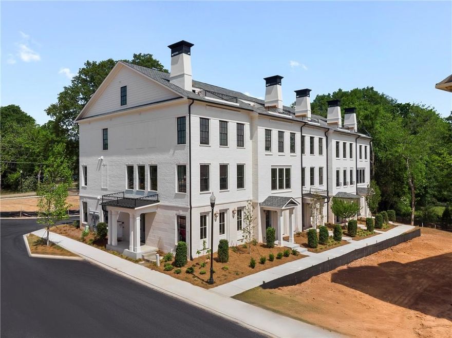 The release of two additional townhomes at Mayfair on Main creates a rare opportunity for two end-unit townhomes. This elegant four-story home is crowned by a rooftop terrace with a fireplace and sunset views towards the west over Wills Park. The New Park Lane floor plan offers over 2,849 square feet of masterfully curated living space, designed for those with the most refined tastes. With 3 bedrooms, 3 full baths, 2 half baths, and four expansive levels, this residence redefines luxury living through its perfect balance of form and function. An elevator connects each level seamlessly, from the elegant open-concept main living area to the showstopping top floor with an optional bar and rooftop terrace with fireplace—a private sanctuary ideal for alfresco entertaining beneath the stars. The terrace-level entertainment lounge, another great spot for a bar (optional feature), ensures every gathering is unforgettable, while the spacious primary suite offers a private retreat with spa-inspired bathroom and walk-in closet with a custom closet system. Bespoke and customizable finishes, classic architecture, multiple outdoor spaces, and direct access to the Alpha Loop just steps outside your front door create a home unlike any other in Alpharetta. At Mayfair on Main, lifestyle extends far beyond your doorstep: stroll to the boutiques and fine dining of Downtown Alpharetta, explore The Maxwell just across the street, or connect effortlessly to Avalon. This is the marriage of Downtown Alpharetta walkability and convenience, and a luxury home. FOR A LIMITED TIME, THE BUILDER IS OFFERING "$25K YOUR WAY" TO BE USED TOWARDS CLOSING COSTS, UPGRADES, OR A RATE BUYDOWN.