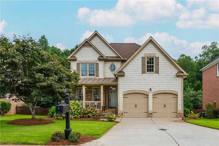 Tucked away on a quiet street in the sought after Waterside community, 12842 Waterside Drive isn't just a home, it's a retreat!  You'll note the curb appeal, but the real surprise awaits out back.  An additional 1+ acre of land, a rare find in Alpharetta, offers privacy, trails, play space, campfires and endless potential.  Inside, natural light pours through the two story windows, highlighting hardwoods and open living spaces designed for gathering.  The kitchen, with an abundance of cabinets and storage, granite countertops and nearly new stainless appliances flows seamlessly into the sunny breakfast nook and great room.  Boasting a gorgeous stone fireplace and easy access to the oversized upper deck, it's perfect for entertaining.  A guest suite on the main level with closet and bath works well for a convenient office as well.  Upstairs, the oversized primary suite is a true escape with a large sitting area, its spa-like bathroom and his and hers closets.  The two additional bedrooms on that floor are spacious, with one boasting a versatile bonus room! This rare floor plan offers an additional level with a bedroom suite and sitting area, fabulous privacy for guest overflow, office or man cave.  Finally, the fabulous and fully finished daylight terrace level completes this magnificent home. A media and game room, bar and storage, full bath and possible addition of another bedroom, are just a few uses of this versatile space. The gorgeous views from the back screened in porch, off the terrace level, will steal your heart.  Step out to the manicured backyard, and get ready to be impressed! The maintained green lawn and wooded acreage edge the backyard and guide you to the steps and rail, leading to your private sanctuary, complete with small creek and private land. Enjoy all this home and location have to offer - stellar schools, easy distance to desirable downtown Crabapple/Milton, private neighborhood lake and trails, newly renovated community clubhouse, pool, playground, tennis and sports court!  The perfect sanctuary, lifestyle and location!