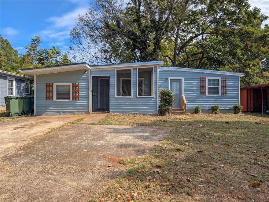 Welcome to 1672 Thornton Pl SW, a 4-bedroom, 2-bathroom property in the heart of Atlanta’s Joyland neighborhood. Built in 1958, this 1,300-square-foot gem offers 2 units– each side has 2 beds and 1 bath. Both sides are vacant– perfect for first-time buyers, investors, or those seeking a cozy retreat in a vibrant community. Just minutes from downtown Atlanta, Hartsfield-Jackson Airport (15 minutes), and attractions like Mercedes-Benz Stadium, this home offers unmatched convenience. Atlanta’s ongoing developments, including the Atlanta Beltline expansion and Centennial Yards, enhance the area’s appeal, promising future growth and increased property values. Don’t miss your chance to own a piece of Atlanta in a neighborhood poised for growth. Schedule a showing today to experience the charm and potential of 1672 Thornton Pl SW! All information deemed reliable but not guaranteed. Buyer to verify all details.