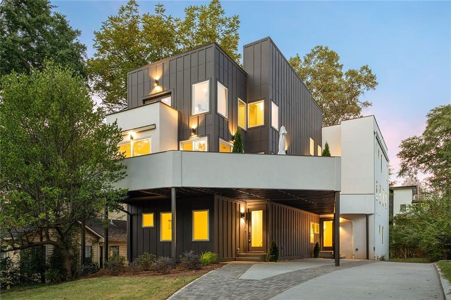 Open for Public Showing on Saturday, October 18th, from 2 PM - 4 PM - come see the home during this time! Discover unparalleled luxury and space in this brand-new, architecturally stunning townhome, perfectly positioned for ultimate city living near Georgia Tech and Atlantic Station in Home Park! There are 2 units but being sold separately as Unit A and Unit B. Unit A is 3,486 sq ft of sophisticated living space with a private rooftop of about 861 sq ft, and about 712 sq ft of decks and balconies - all with city views—a true entertainer's oasis. Unique to Unit A, the living area opens directly to a magnificent wrap-around deck, seamlessly blending indoor-outdoor flow on the main floor.  Comprising luxury finishes & spa-inspired design, the open-concept main level features a gourmet kitchen with Bosch stainless steel appliances, top of the line Cambria quartz countertops, and elegant gold fixtures throughout the home. Above it all, the dedicated upper floor primary suite serves as a private sanctuary with it's own private balcony.  An exclusive, unique bathroom featuring a luxurious soaking tub, an oversized shower with frameless glass, Cambria quartz counters, and bright skylights that fill the space with natural light. The lower terrace level offers massive flex space, easily adaptable for a gym, media room, or home office, with a full bathroom.  Live in the epicenter of convenience, minutes from Georgia Tech, Atlantic Station, premium shopping, dining, and immediate access to I-85.