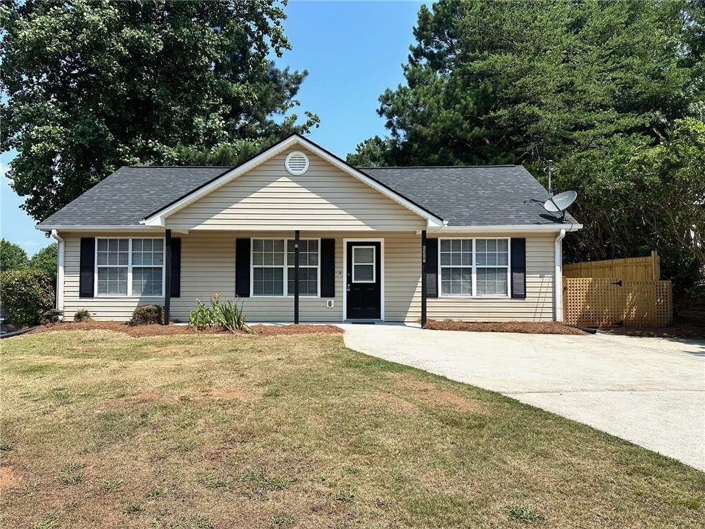 Discover your dream home with this renovated ranch in Forsyth County! This gem is ideally located near the serene Lake Lanier and the bustling Dawsonville Outlets, offering residents the perfect balance of shopping and outdoor recreation nearby. Step inside and be greeted by an open floor plan bathed in natural light from numerous windows, creating a bright and inviting atmosphere that’s perfect. Fresh paint throughout the interior enhances the home’s clean and modern feel, while brand-new LVT flooring adds a touch of elegance and practicality to every room. The kitchen features new stainless steel range and stunning granite countertops. This functional space is designed to meet all your cooking needs. This beautifully renovated ranch home is a perfect blend of comfort, style, and convenience. With its prime location and thoughtful updates, it’s an ideal choice for your next home. Sorry No Pets or Smoking. Please note Purdy Real estate does NOT advertise on Facebook or Craigslist.