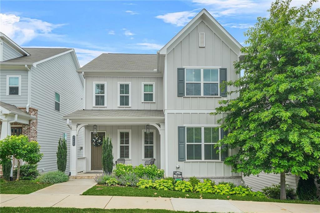 Spacious and well-appointed home located just 3 miles from The Battery and within walking distance to Smyrna Village and the Belmont area. This home offers an open-concept floor plan with a large kitchen island, breakfast area, separate dining room, and a generous family room featuring a fireplace and double French doors that open to the deck—ideal for entertaining. Main level includes a bedroom or office for flexible use. The fully finished basement features a large media room and full bathroom—perfect for a guest suite, home theater, or recreation space. Upstairs, the oversized owner’s suite boasts a large walk-in closet and en-suite bath. Laundry room conveniently located on the upper level. Pets under 35 lbs welcome with $500 non-refundable pet fee. This is a rare opportunity to lease in one of Smyrna’s most desirable communities!