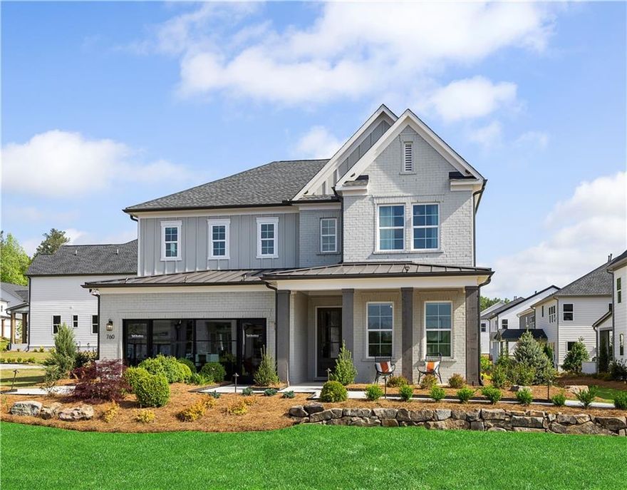 Stunning Wieuca Model Home with an extensive list of upgrades. You will be the envy of the neighborhood just steps from the amenities. Home has an office on the right as you enter the foyer with built ins and a bench under the window. The formal dining room is spacious with room for a crowd and just steps from the butlers pantry and walk in pantry. Your guests will appreciate the powder room and  guest suite on the first floor. Kitchen and greatroom are open to each other and have a fireplace with built in bookshelves and lots of windows. Kitchen has white cabinets with Buckskin accents. Outdoor space includes a covered patio, firepit, and professional landscaping. Upstairs opens to a plush game room with built ins and a mini frig, plus magazine worthy bedrooms with private baths. Attention to detail in every single room. Laundry room is located on the second floor. The Mudroom is just off the garage entrance with a drop zone and plenty of space to hang backpacks and coats. Luxurious primary suite with chandelier, wall trim and a huge walk in shower plus two closets. Tankless hot water heater, programable thermostats, and upgraded flooring thorough out. Security system, landscape lighting, music system and so much more. Closing cost assistance with our preferred lender.