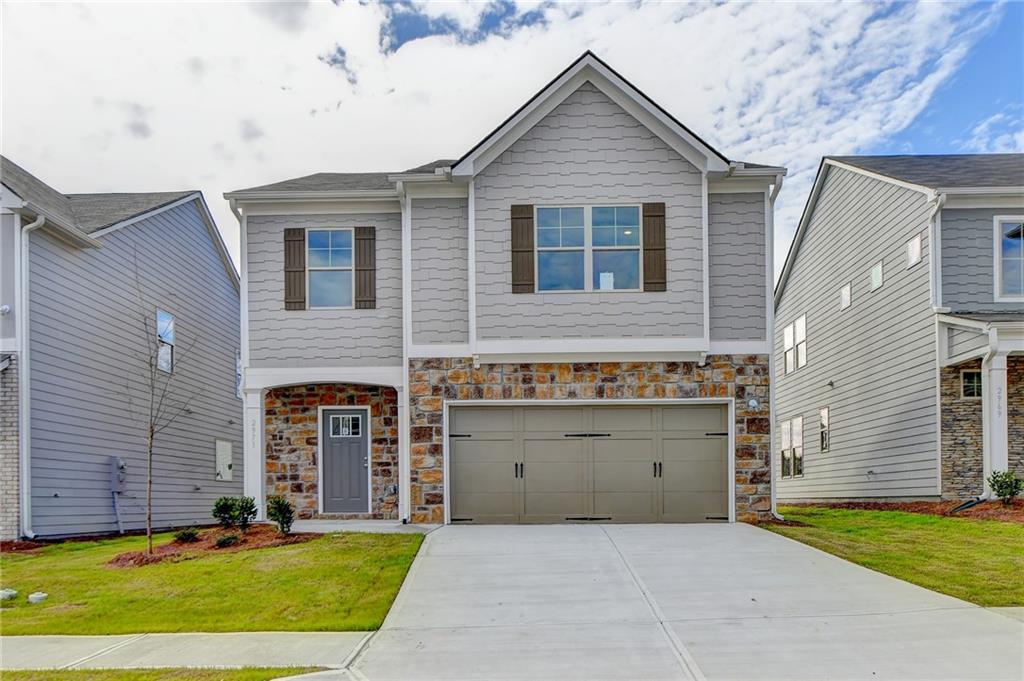 Available for 30 day close! Welcome home to the Kennedy Floorplan, in Rocklyn Homes' newest Single Family Home community, Hawthorne Station. Conveniently located in College Park, Hawthorne Station is only 2 miles from Hartsfield International Airport, 2 miles from Camp Creek Marketplace, and 10 miles from Downtown Atlanta. The Main Level has an open floorplan that features coffered ceilings, an electric fireplace in the Living Room, a Kitchen with graphite grey cabinets, quartz countertops, and Stainless Steel appliances. The Kennedy Floorplan.
ROCKLYN HOMES IS OFFERING $15,000 INCENTIVES to use the preferred lender BankSouth. Incentives can be used towards closing costs, pre-paid HOA dues, or discount points (buying the interest rate down). Appointments are highly recommended, but not required. Pricing, upgrades, and closing date are subject to change. $3,000 Broker Bonus. Come view this home Tuesday-Saturday from 11-5:30 and Sunday/Monday from 1-5:30.