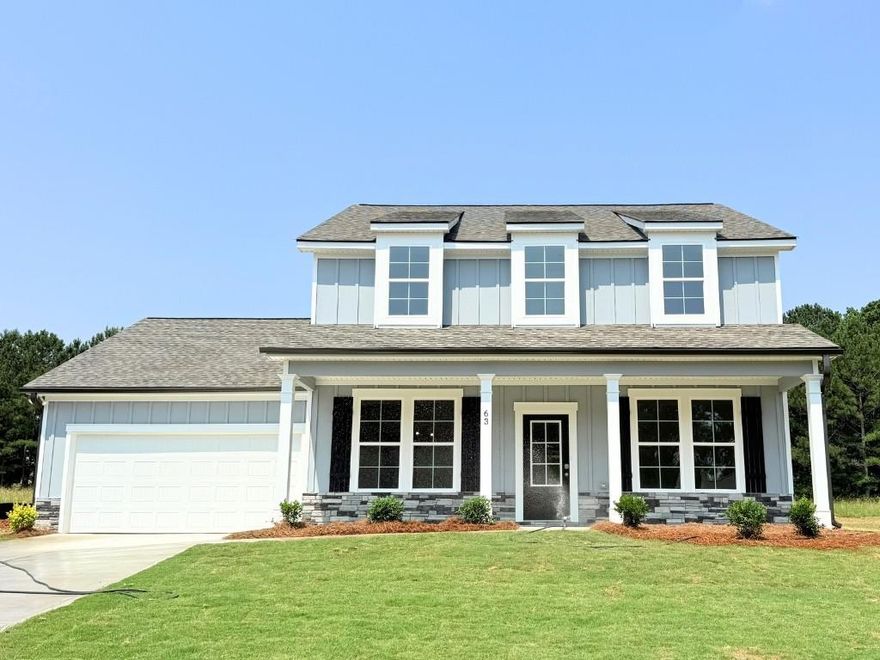 The Lakehurst plan built by My Home Communities! Quick Move-In! This beautiful 4-bed, 3-bath two-story home on 0.65 acres offers plenty of privacy in Winder within minutes to Athens and easy access to US-29! The main floor features an open-style kitchen overlooking the family room and breakfast area, with desirable features such as granite countertops, LVP throughout main, covered rear porch, stainless steel appliances, 36" soft-close cabinets, 9ft ceilings main, and more. Also, conveniently located on the main floor is a dining room, office, and secondary bedroom with a full bath. Upstairs, the primary suite boasts a double tray ceiling, dual vanity, large tile shower, and large walk-in closet. The upper level also includes a laundry room, two generously sized secondary bedrooms, and a secondary full bath. Schedule an appointment for a showing today! Inquire about up to $5,000 towards closing costs OR rate buy-down options with binding contract by 06/30/2025 and use of the seller's preferred lender, MHC Mortgage. *Secondary photos and Matterport tour are an example of the floor plan and not of the actual listing*